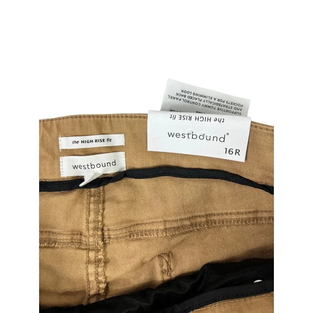 Westbound Woman's Light Brown Skinny High Rise Pants